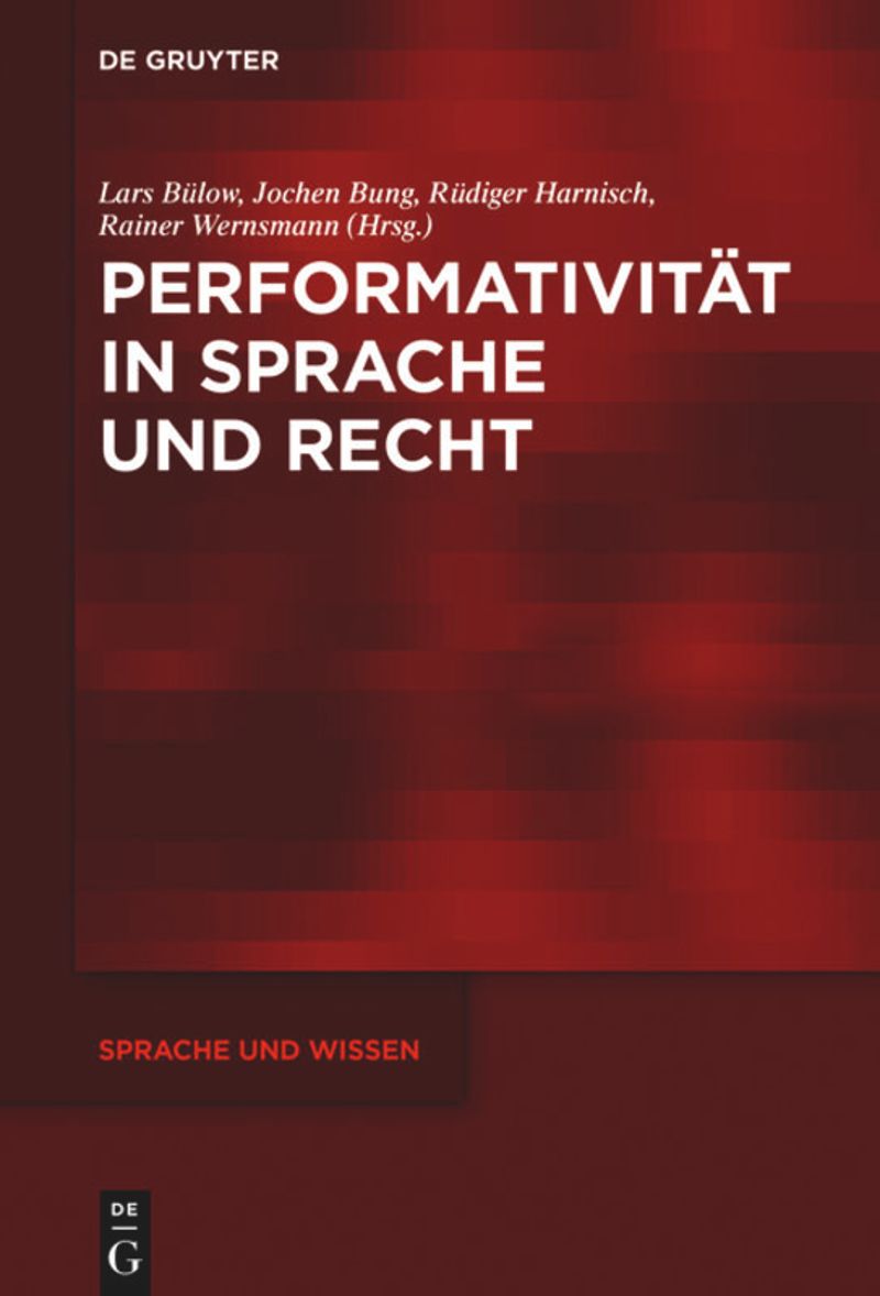 book: Performativität in Sprache und Recht