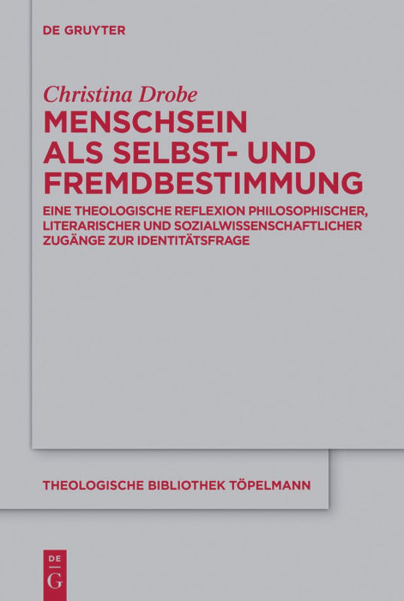 book: Menschsein als Selbst- und Fremdbestimmung