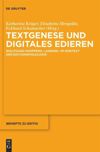 book: Textgenese und digitales Edieren