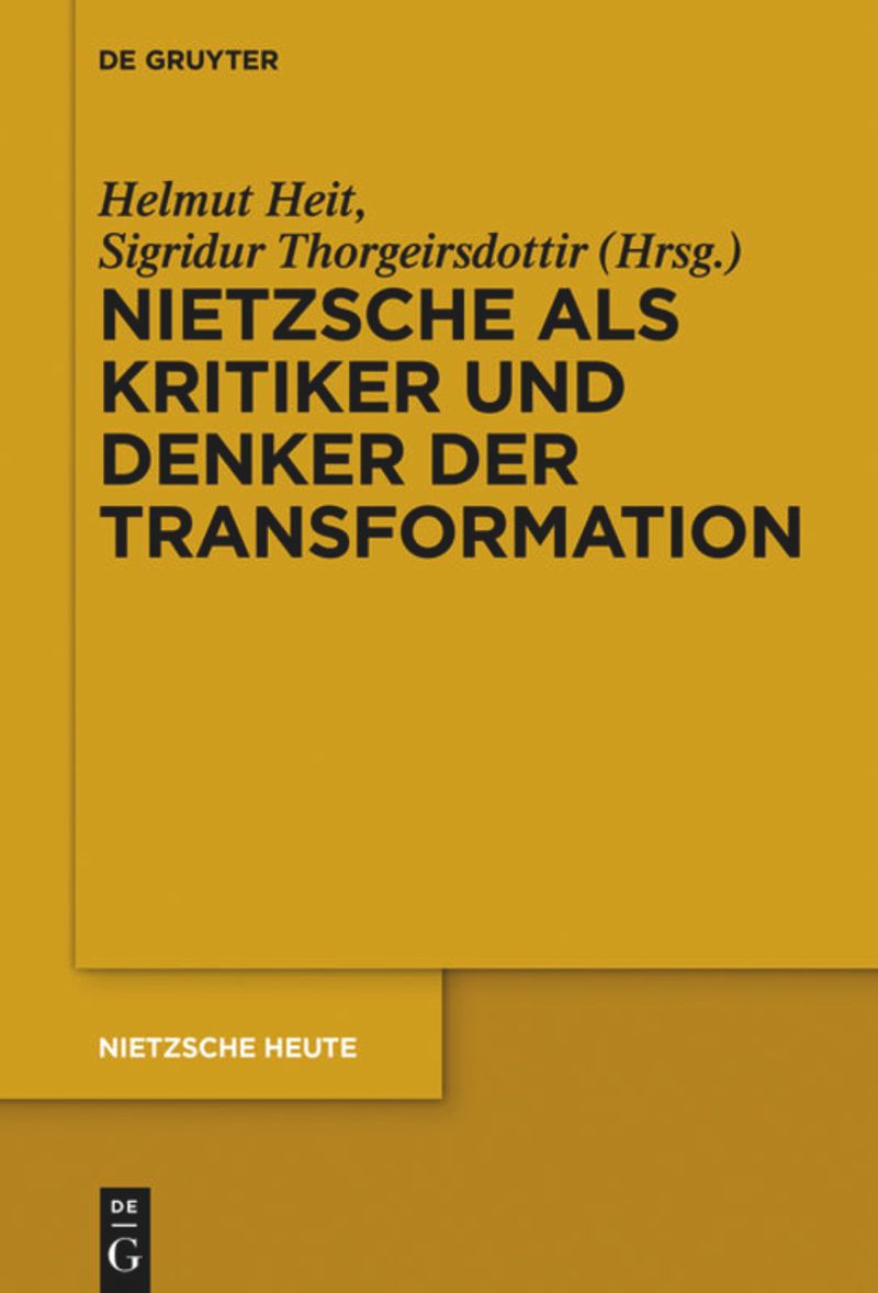 book: Nietzsche als Kritiker und Denker der Transformation