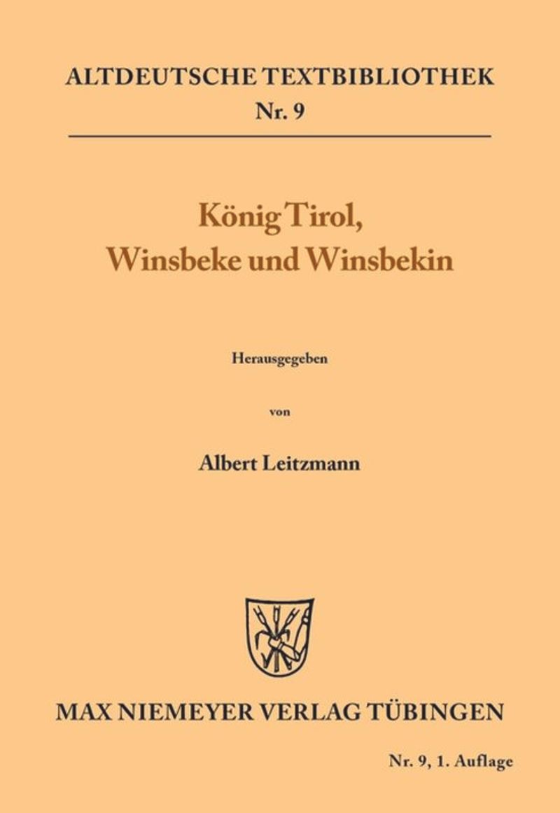 book: König Tirol, Winsbeke und Winsbekin