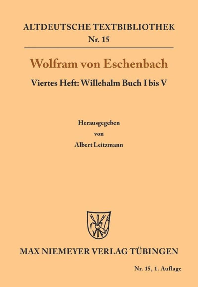book: Willehalm Buch I bis V