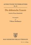 book: Die altdeutsche Genesis