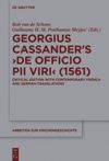 book: Georgius Cassander’s 'De officio pii viri' (1561)