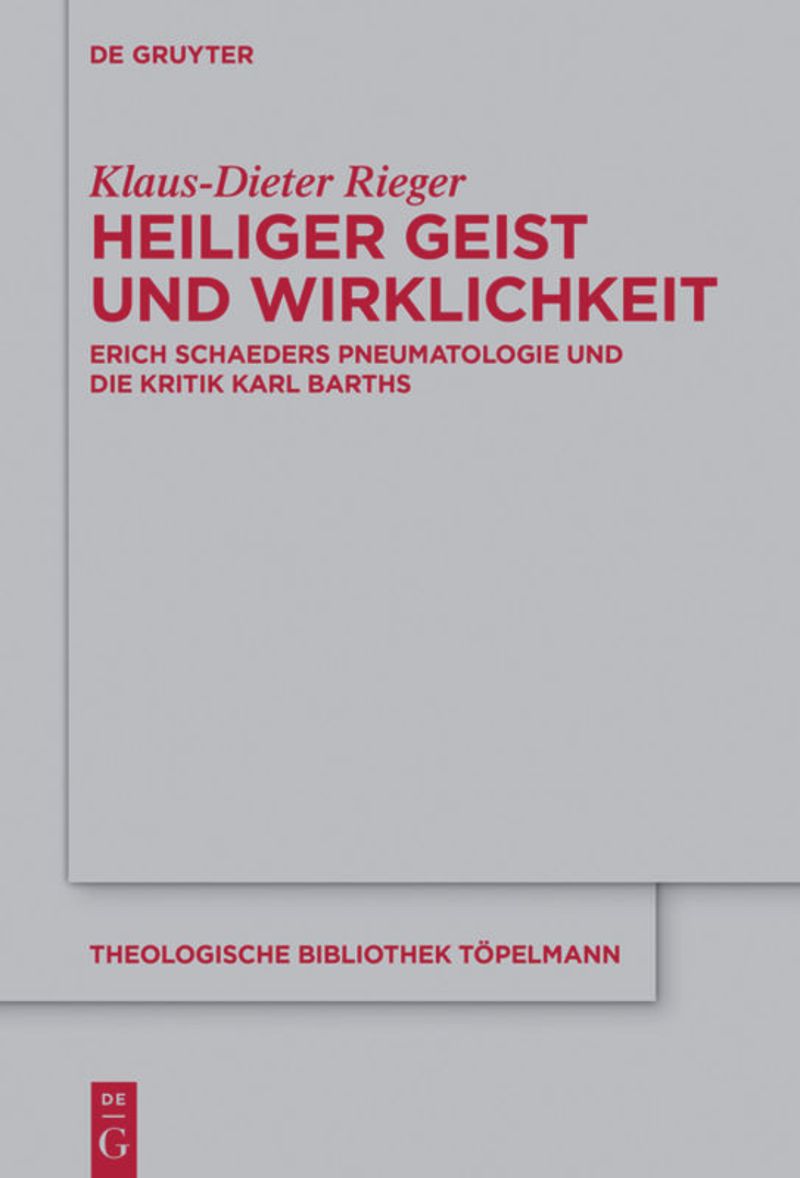 book: Heiliger Geist und Wirklichkeit