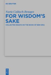 book: For Wisdom's Sake