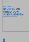 book: Studien zu Philo von Alexandrien