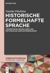 book: Historische formelhafte Sprache