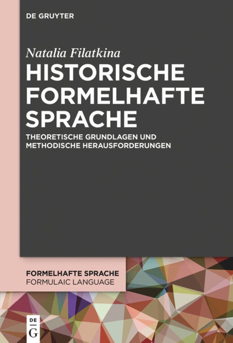 book: Historische formelhafte Sprache