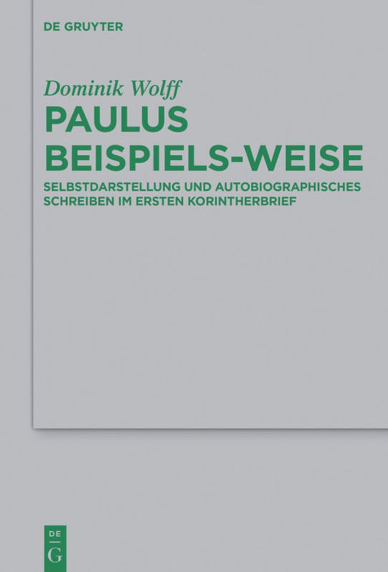 book: Paulus beispiels-weise
