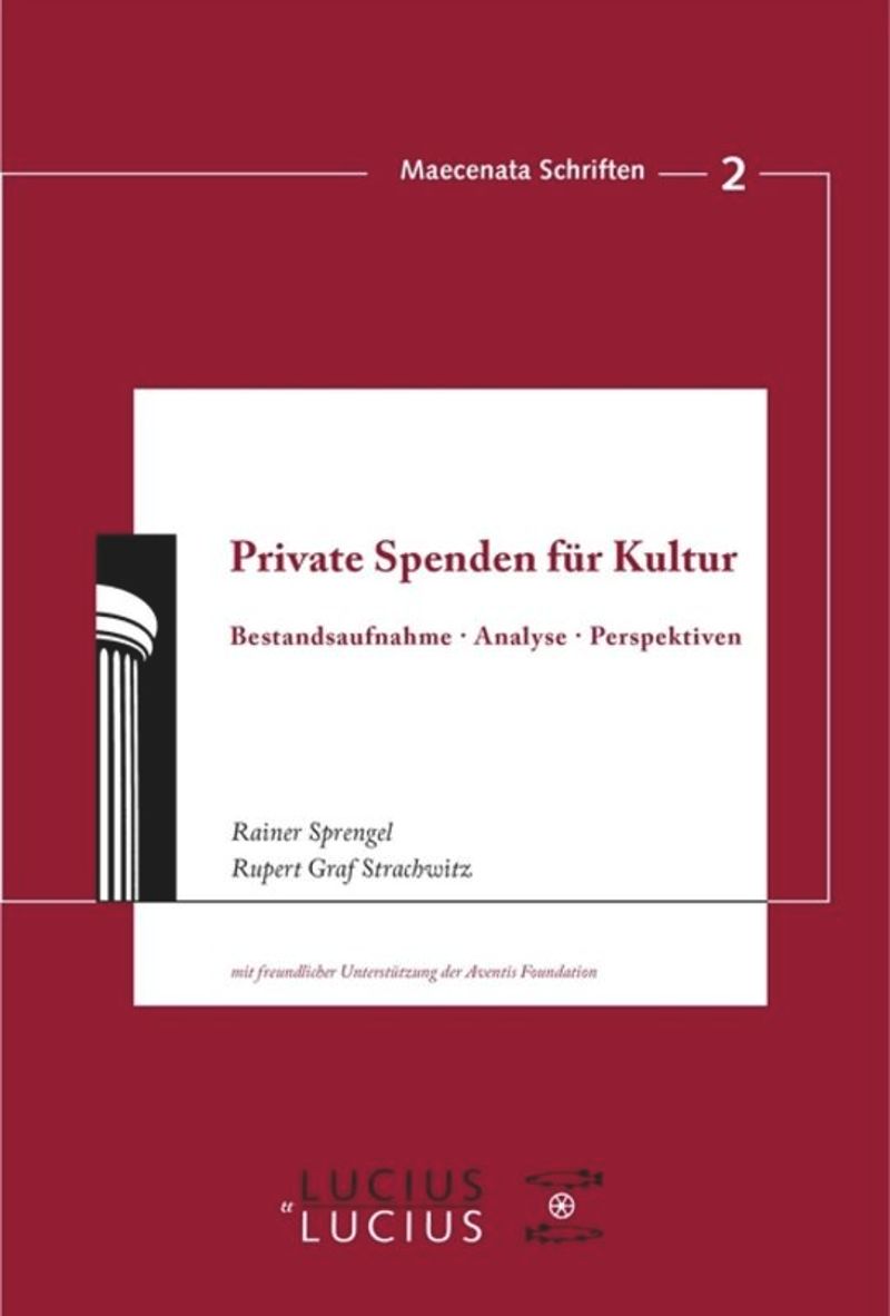 book: Private Spenden für Kultur