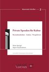 book: Private Spenden für Kultur