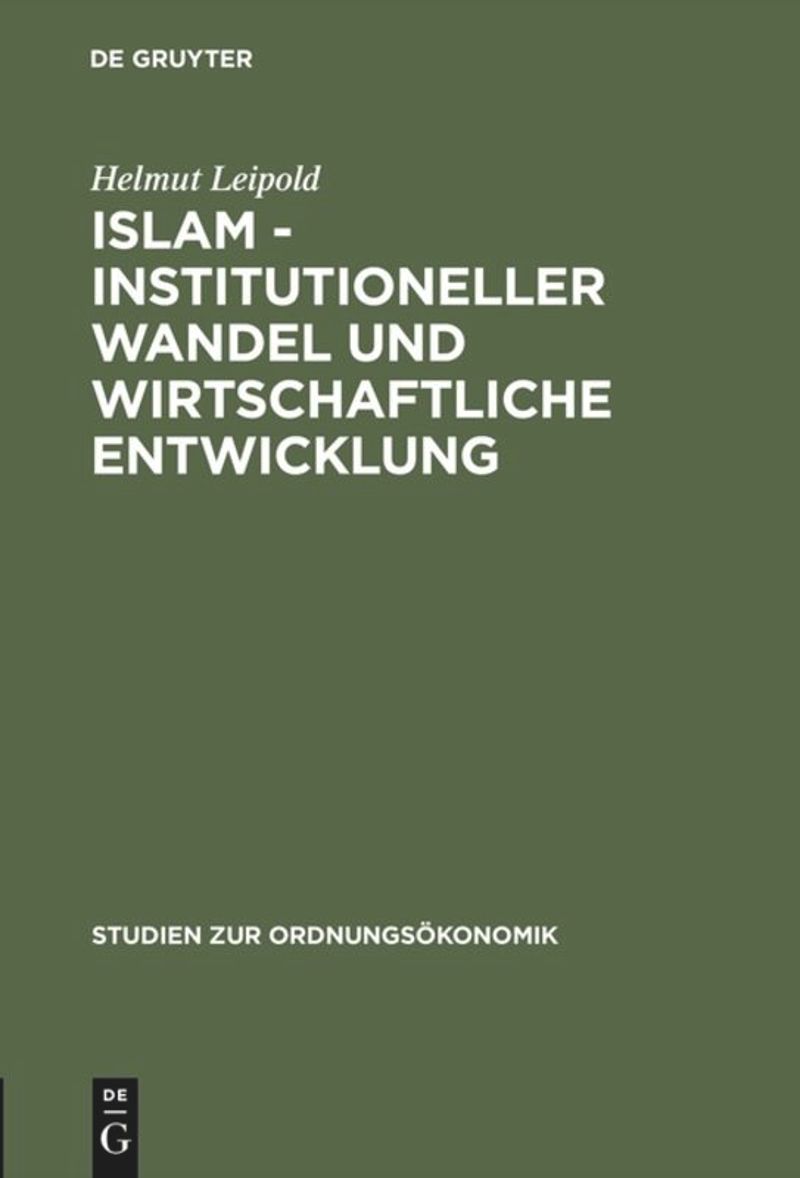 book: Islam - Institutioneller Wandel und wirtschaftliche Entwicklung