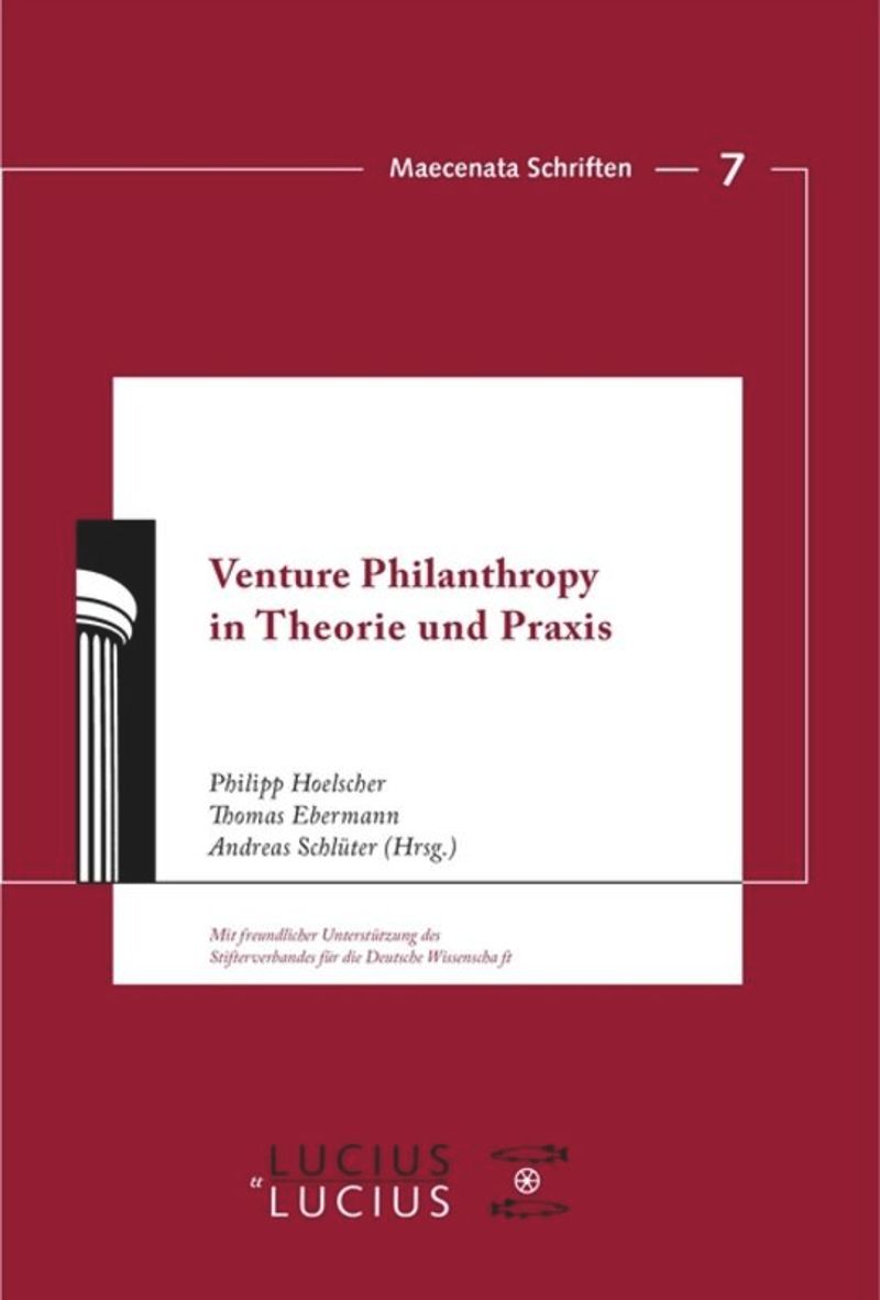 book: Venture Philanthropy in Theorie und Praxis