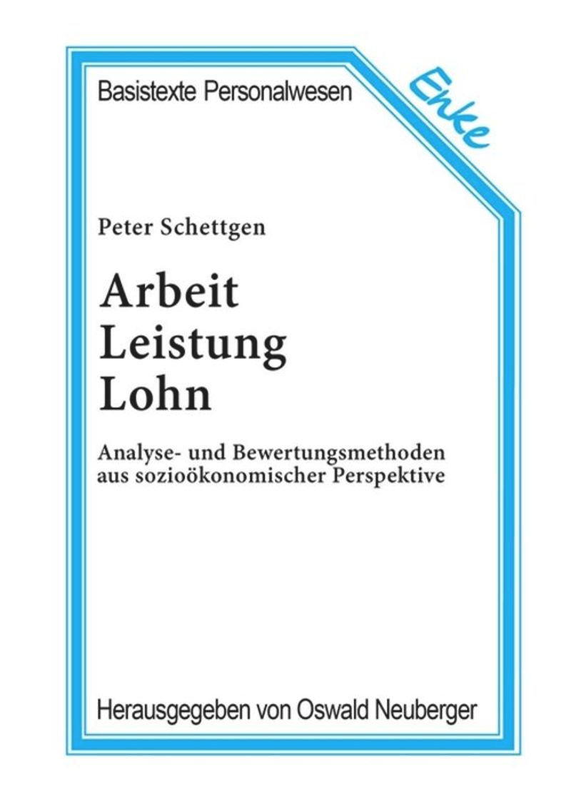 book: Arbeit, Leistung, Lohn