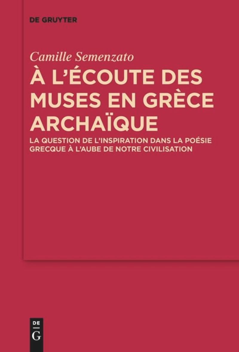 book: A l’écoute des Muses en Grèce archaïque