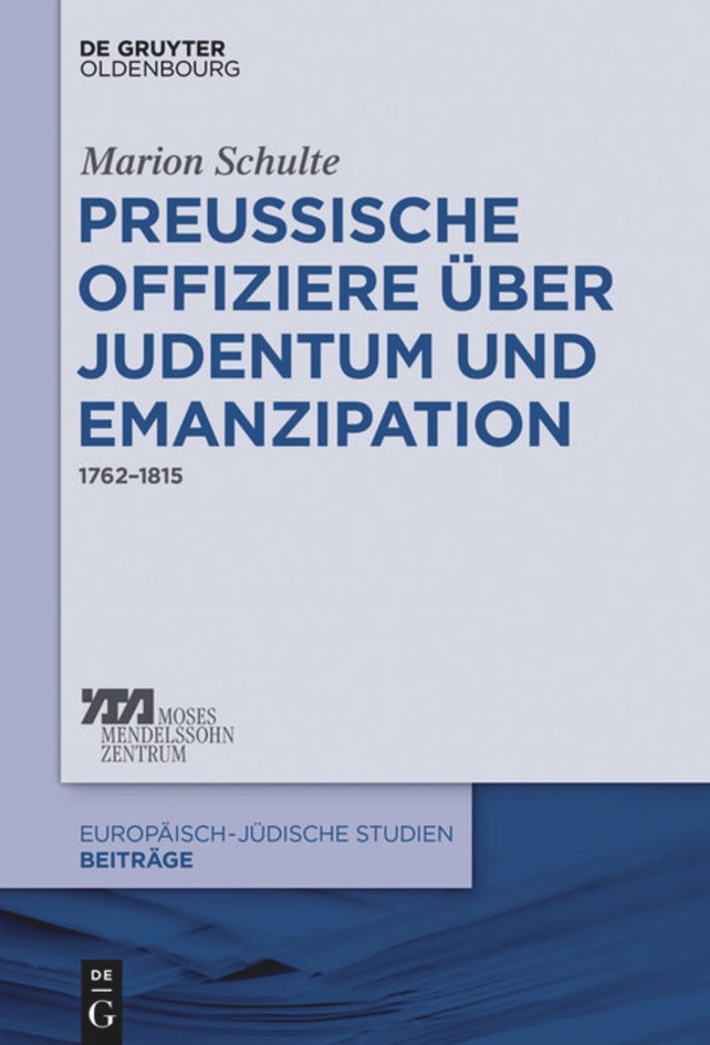 book: Preussische Offiziere über Judentum und Emanzipation