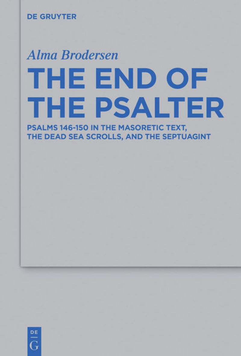 book: The End of the Psalter