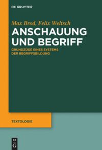 book: Anschauung und Begriff
