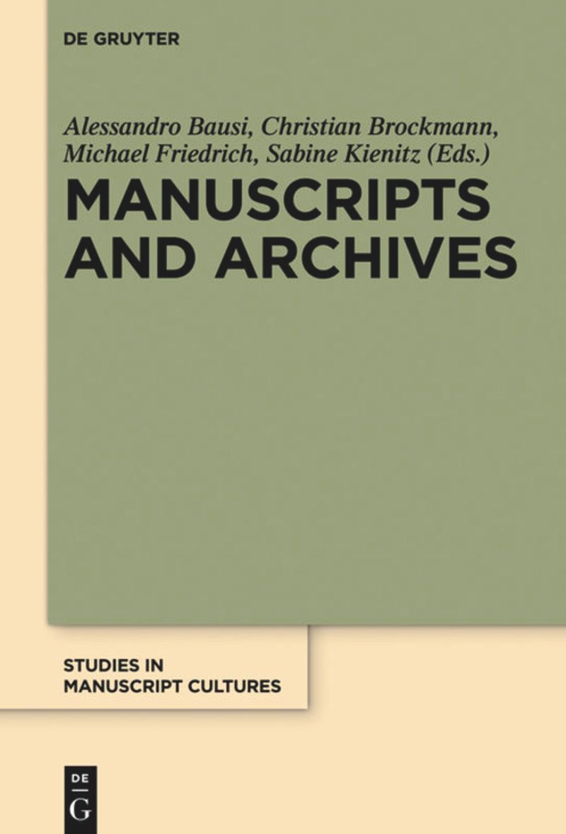 book: Manuscripts and Archives