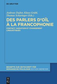 book: Des parlers d’oïl à la francophonie