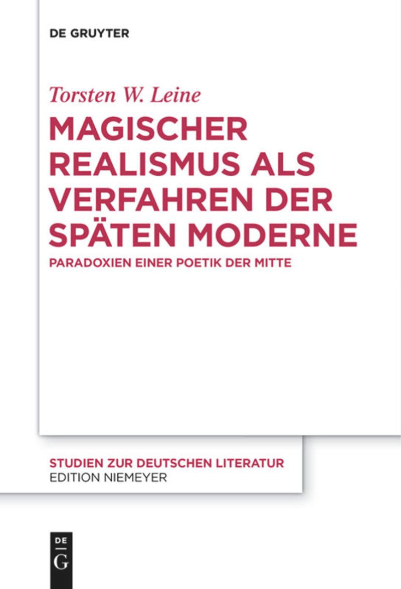 book: Magischer Realismus als Verfahren der späten Moderne