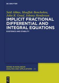 book: Implicit Fractional Differential and Integral Equations