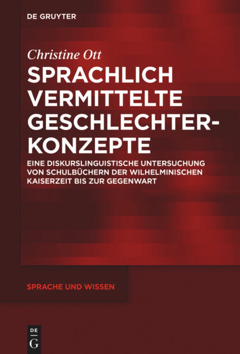 book: Sprachlich vermittelte Geschlechterkonzepte