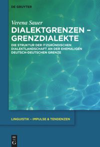 book: Dialektgrenzen – Grenzdialekte