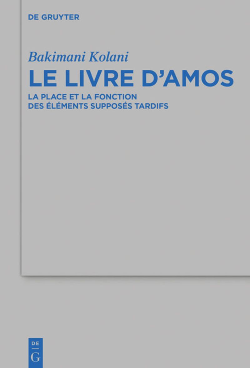 book: Le livre d’Amos