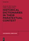book: Historical Dictionaries in their Paratextual Context