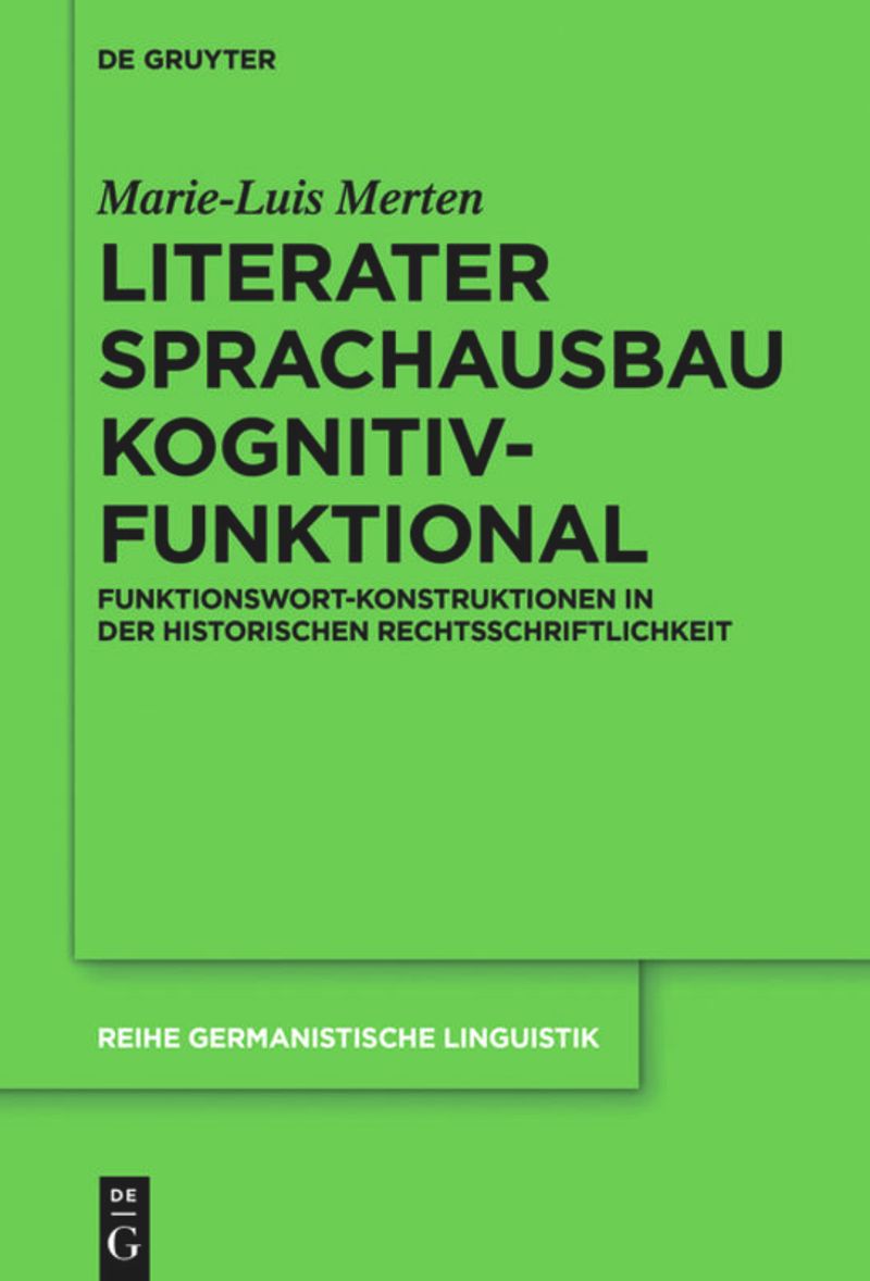 book: Literater Sprachausbau kognitiv-funktional