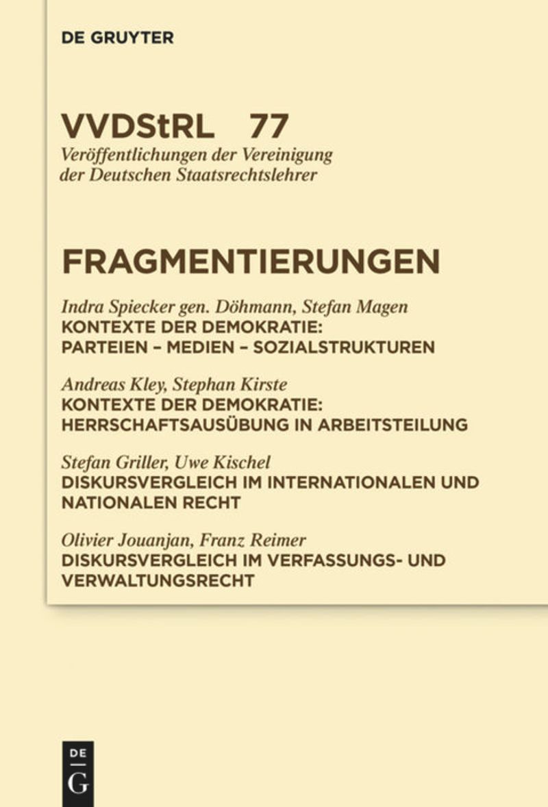 book: Fragmentierungen
