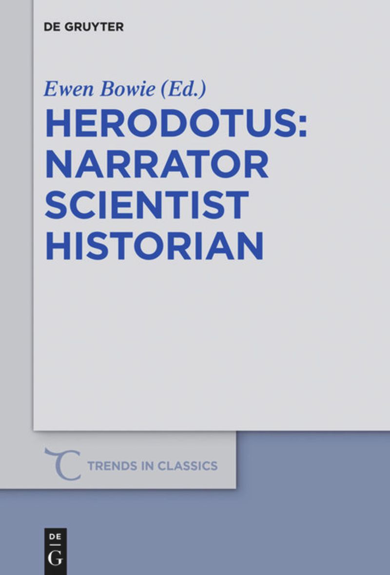book: Herodotus - narrator, scientist, historian