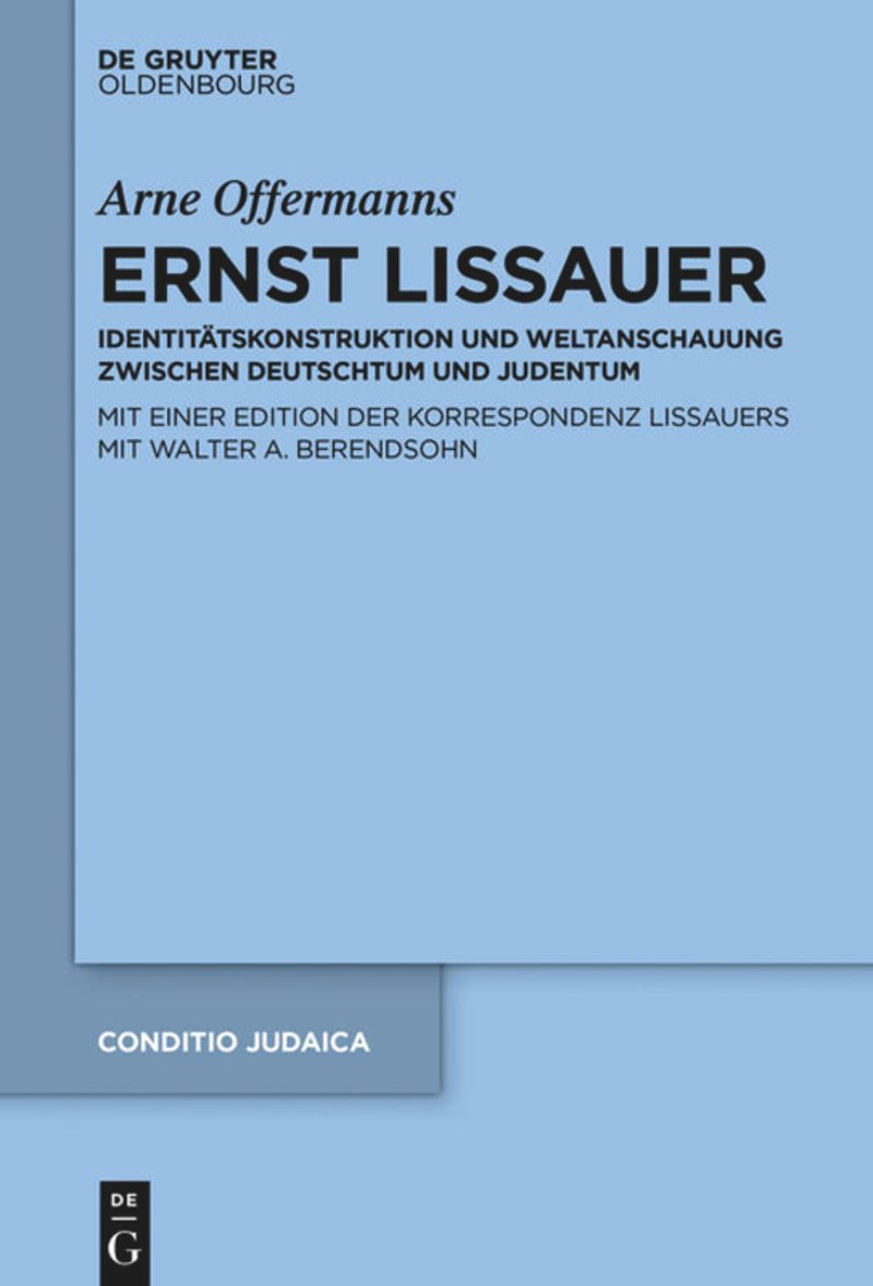 book: Ernst Lissauer