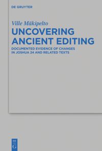 book: Uncovering Ancient Editing