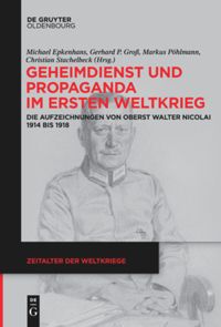 book: Geheimdienst und Propaganda im Ersten Weltkrieg