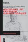 book: Geheimdienst und Propaganda im Ersten Weltkrieg