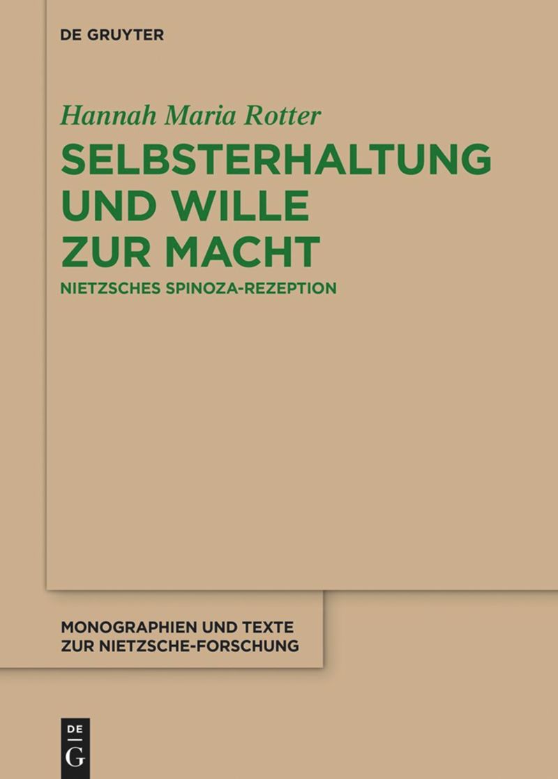 book: Selbsterhaltung und Wille zur Macht