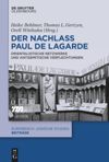 book: Der Nachlass Paul de Lagarde