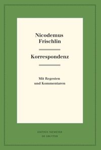book: Nicodemus Frischlin: Korrespondenz