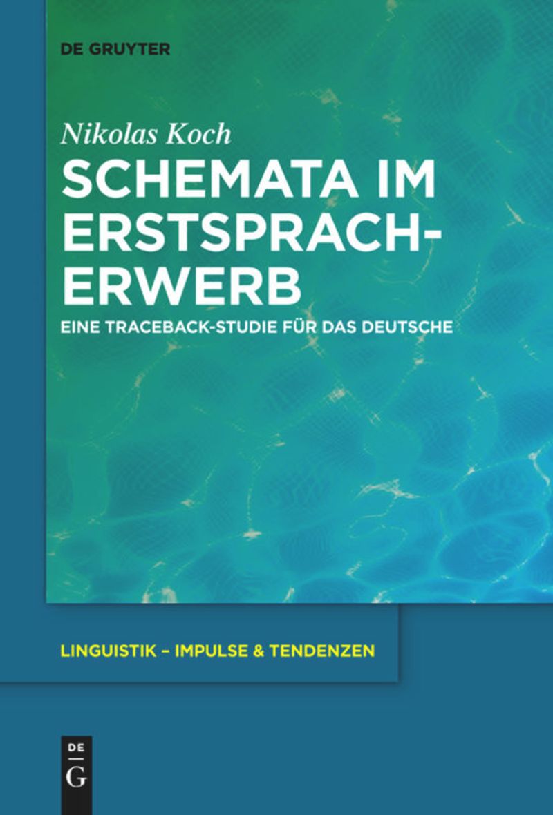 book: Schemata im Erstspracherwerb
