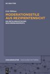 book: Moderationsstile aus Rezipientensicht