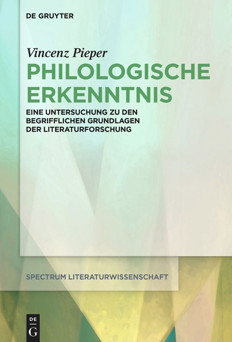 book: Philologische Erkenntnis
