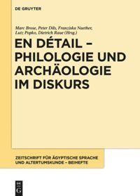 book: En détail – Philologie und Archäologie im Diskurs