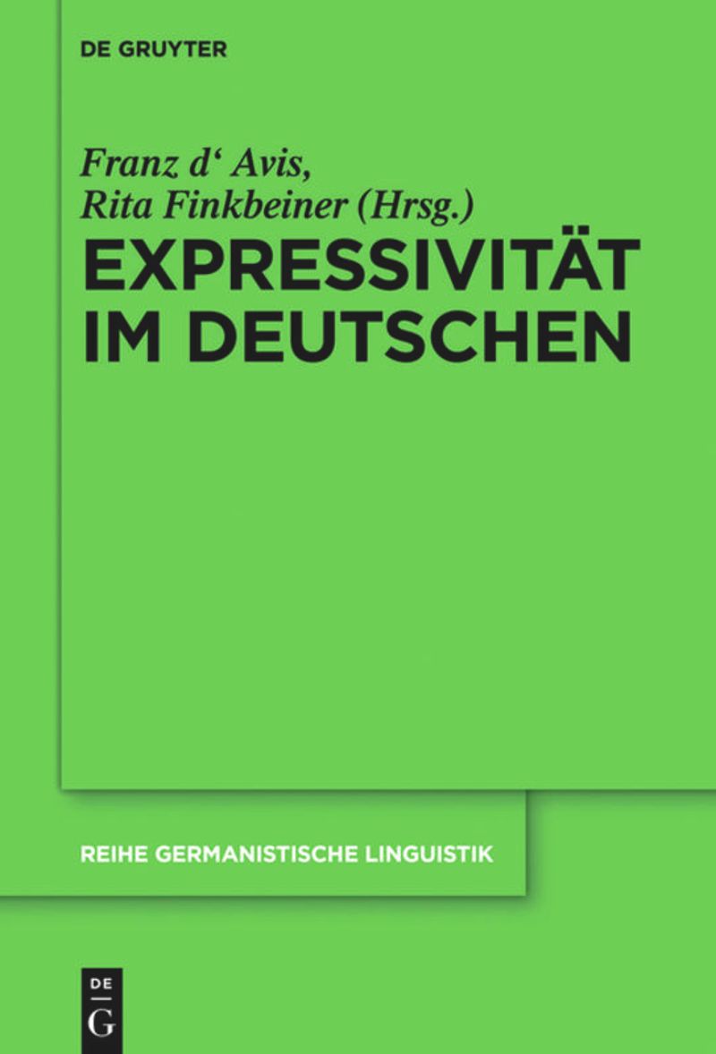 book: Expressivität im Deutschen