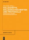 book: Kolleghefte, Kollegnachschriften und Protokolle