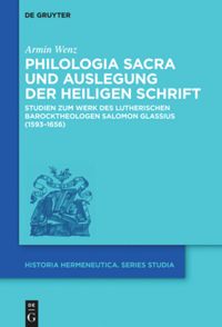 book: Philologia Sacra und Auslegung der Heiligen Schrift