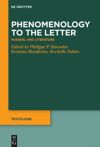 book: Phenomenology to the Letter