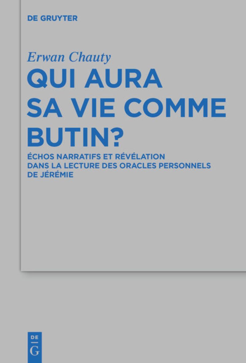 book: Qui aura sa vie comme butin?